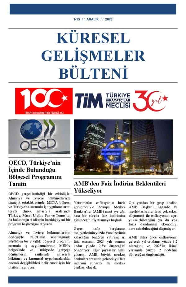 1-15 Aralık 2023 Bülteni 